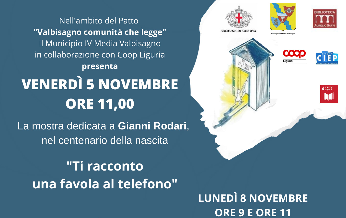 Locandina ti racconto una favola al telefono