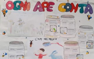 Cartellone dei bambini ogni ape conta