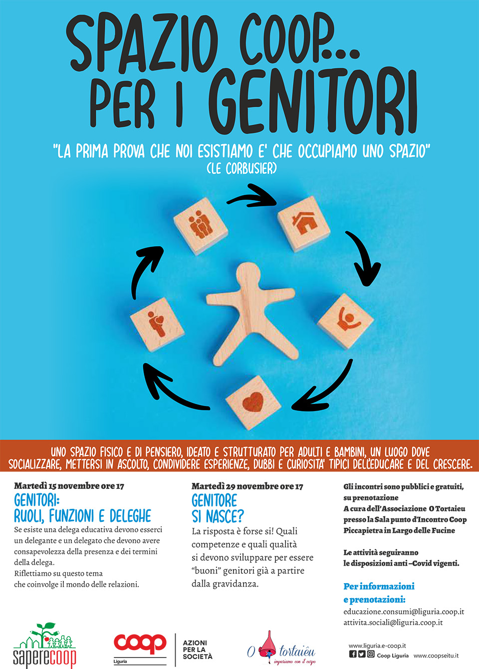 volantino spazio coop per i genitori