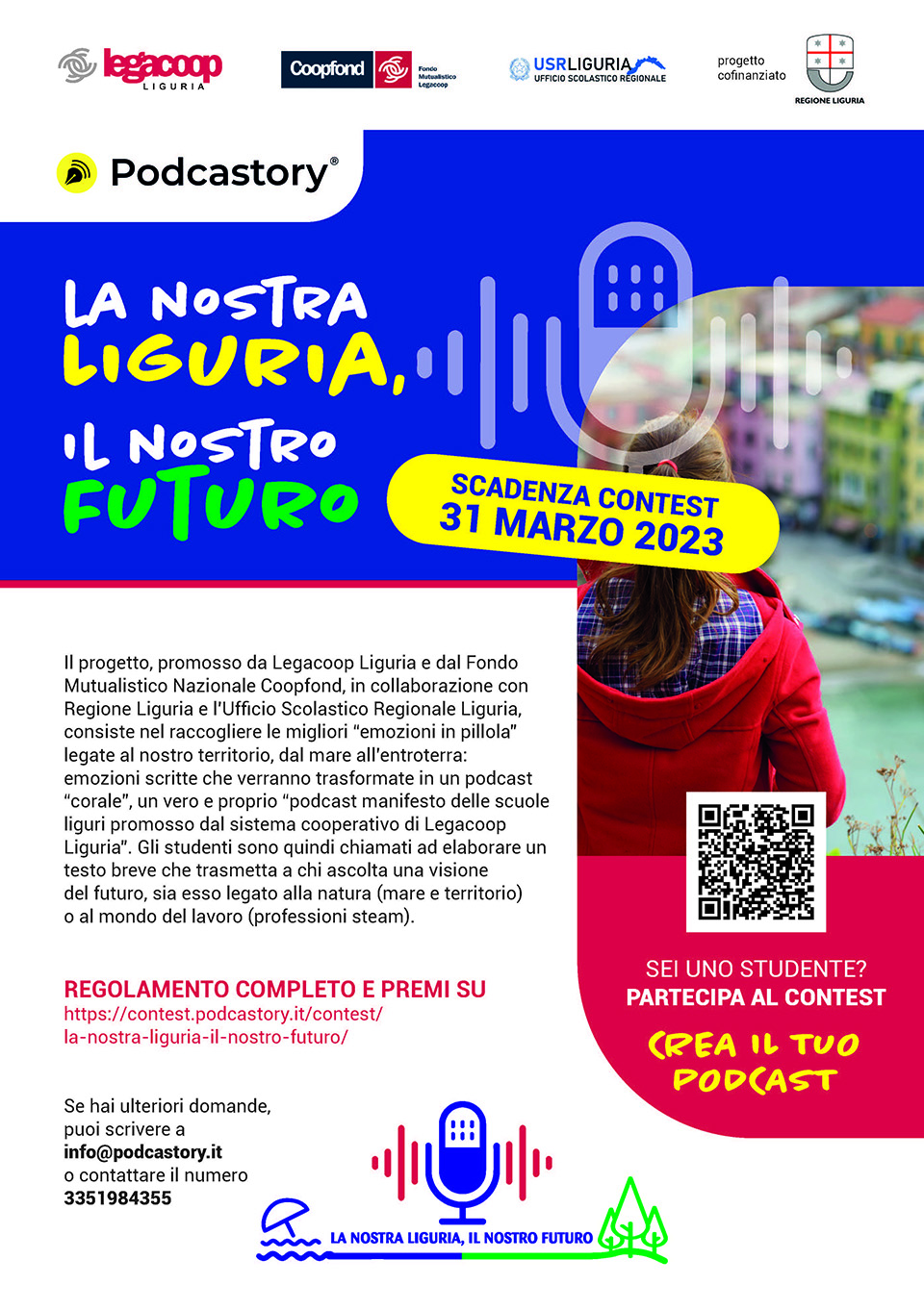 volantino la nostra Liguria il nostro futuro pagina uno