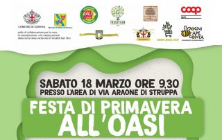 Volantino festa di primavera all'oasi