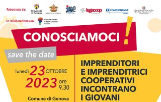 anteprima volantino Conosciamoci, speed date. IMPRENDITORI E IMPRENDITRICI COOPERATIVI INCONTRANO I GIOVANI