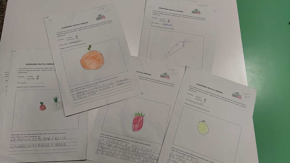 schede osserviamo frutta e verdura con disegni fatti da bambini della frutta schede osserviamo frutta e verdura con disegni fatti da bambini della frutta