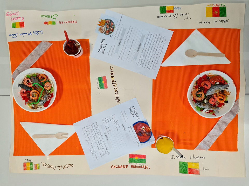 cartellone con cibo e spiegazioni cartellone con cibo e spiegazioni