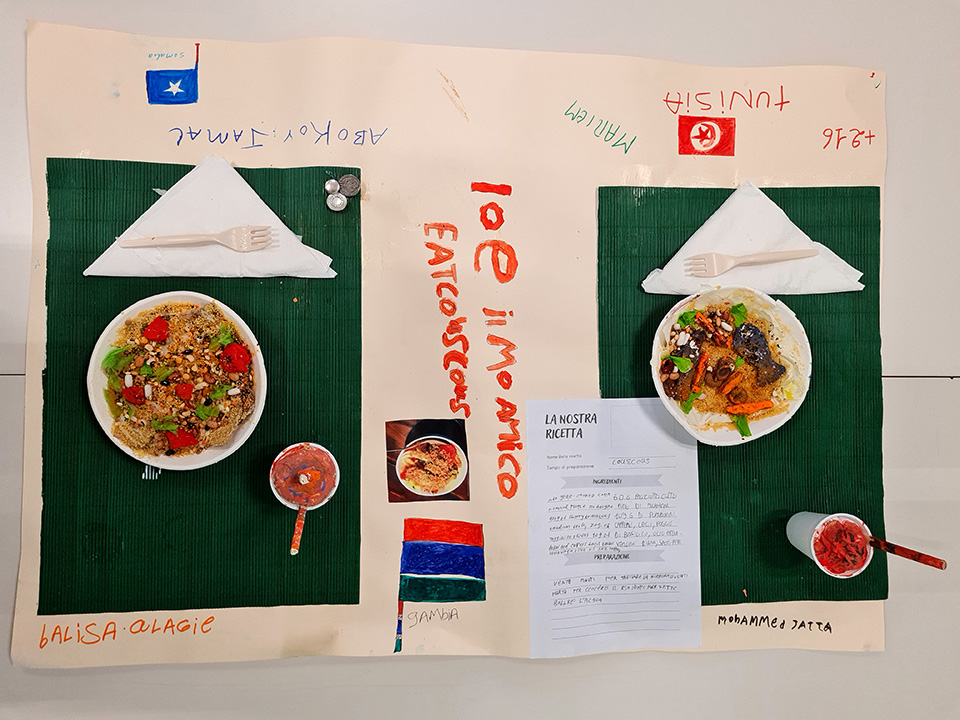 cartellone con cibo e spiegazioni cartellone con cibo e spiegazioni
