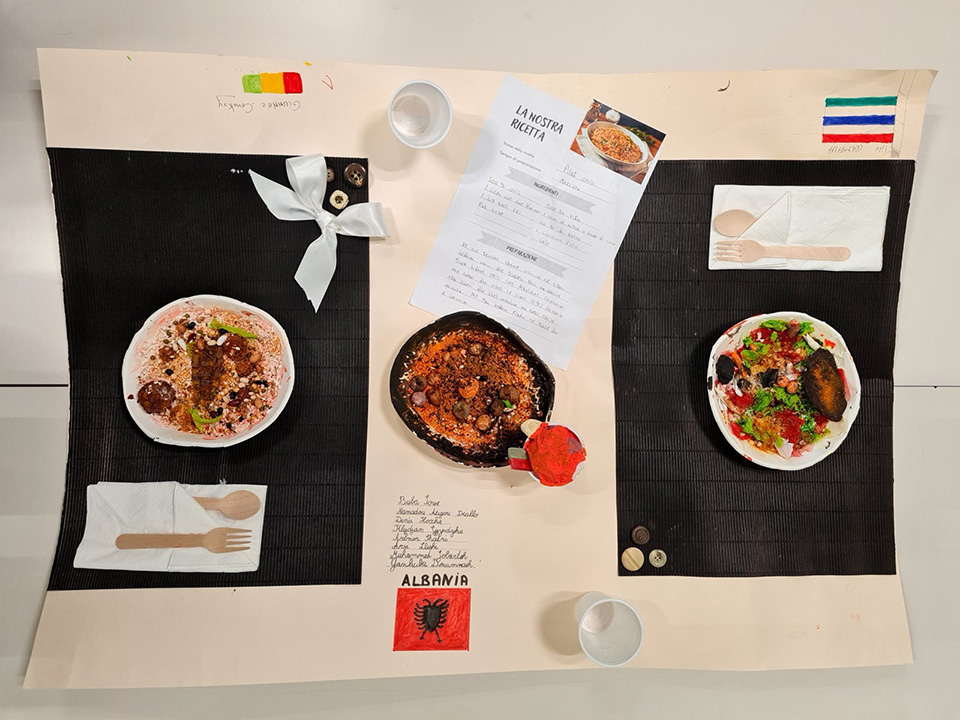 cartellone con cibo e spiegazioni cartellone con cibo e spiegazioni