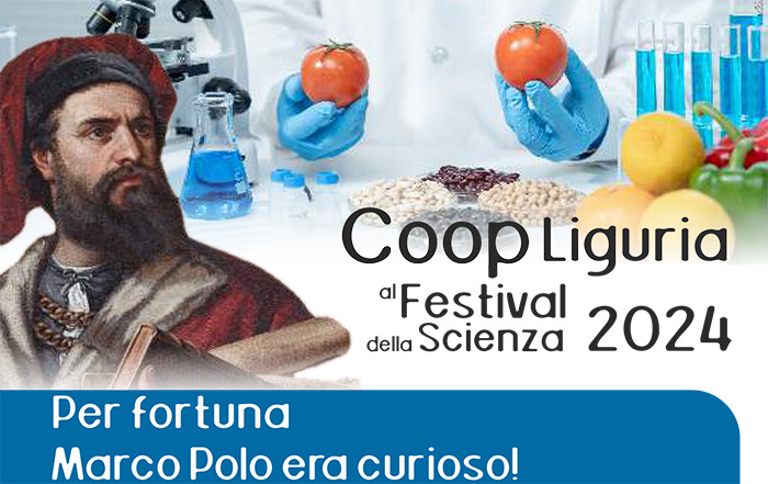 anteprima volantino volantino Coop Liguria al Festival della Scienza di Genova