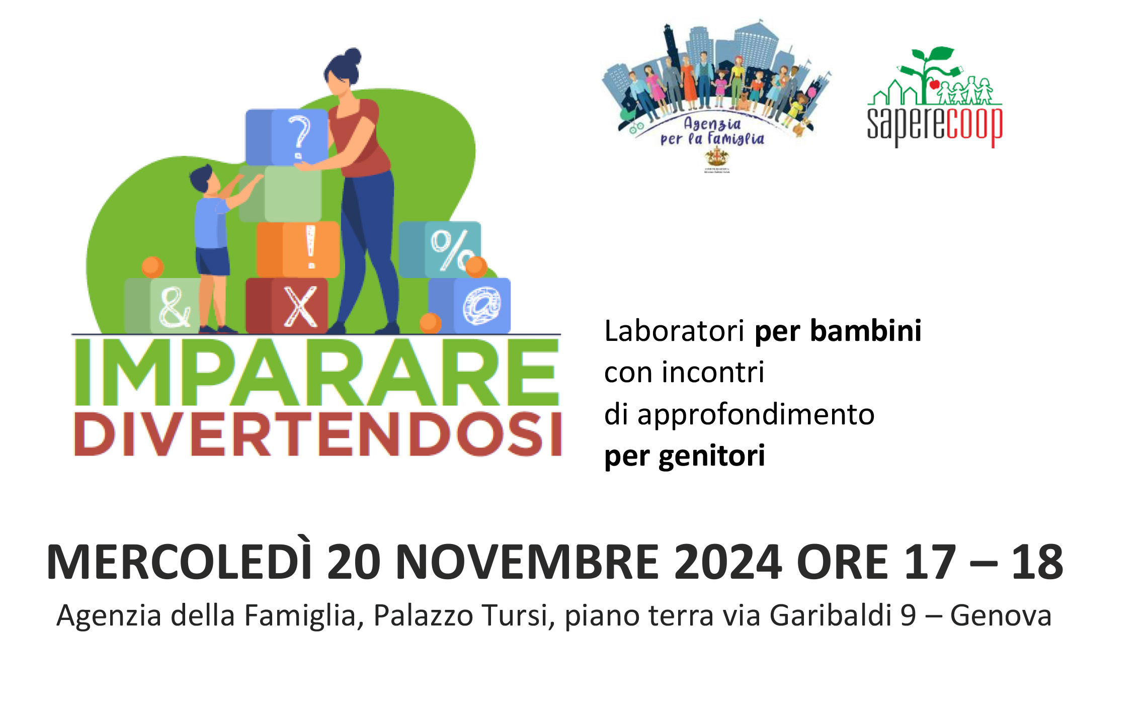anteprima volantino imparare divertendosi del 20 novembre 2024