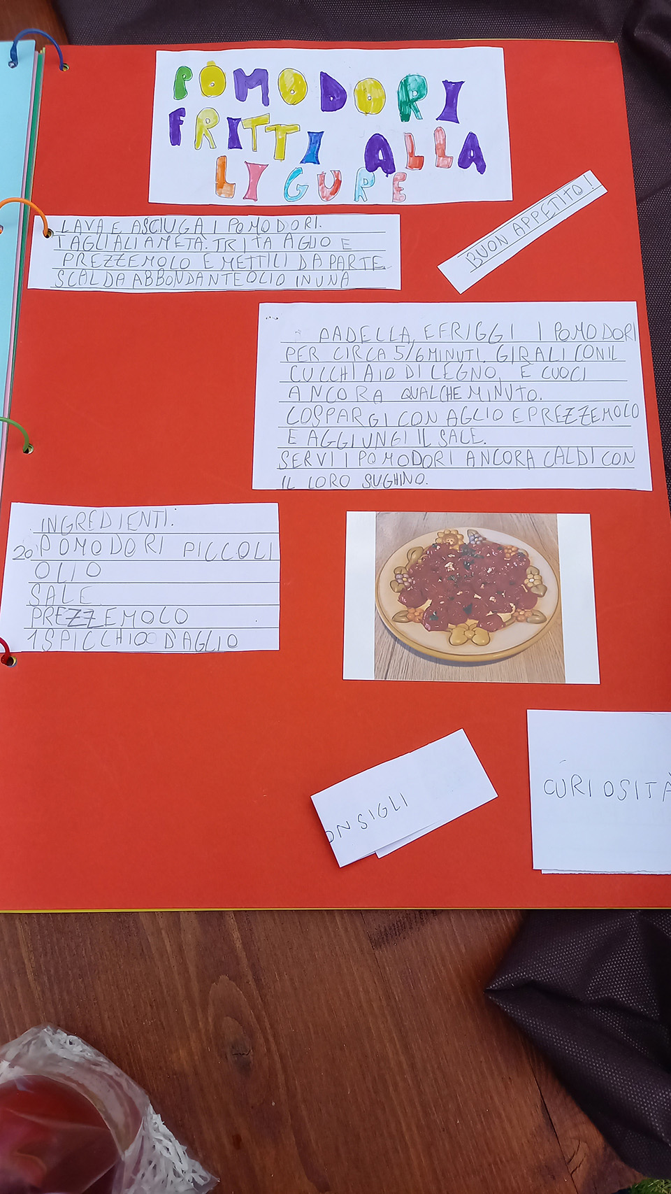 cartellone con descrizione ricetta pomodori fritti alla ligure cartellone con descrizione ricetta pomodori fritti alla ligure