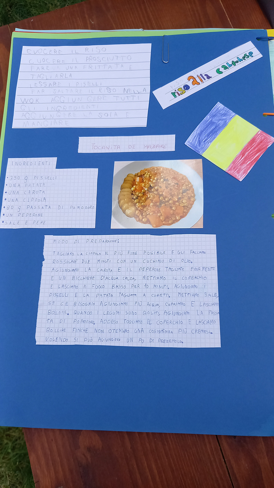 cartellone con descrizione ricetta riso alla cantonese cartellone con descrizione ricetta riso alla cantonese