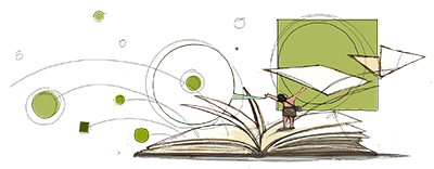 disegno di uomo su un libro aperto disegno di uomo su un libro aperto