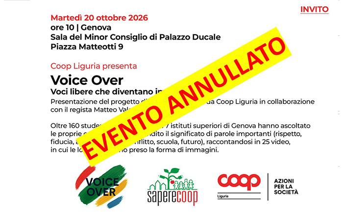 voice over evento annullato